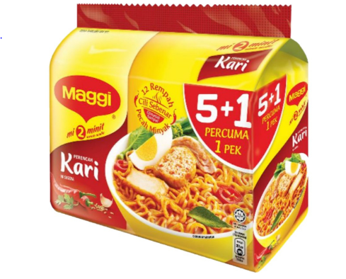 Maggi 2-Minn Kari 5+1 12 x 6 pcs x 79g